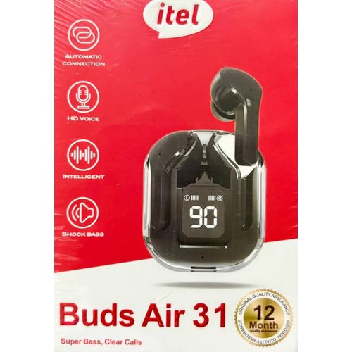 itel Buds Air 31 Wireless Bluetooth EarPod with Display panel