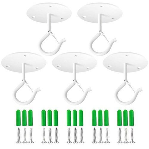 Generic 1/3/5pcs Ceiling Hooks for Hanging Plants with Safety