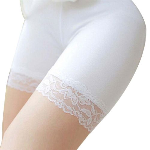 Fashion (White)Free Size Women Safety Short Pants Elastic Hip