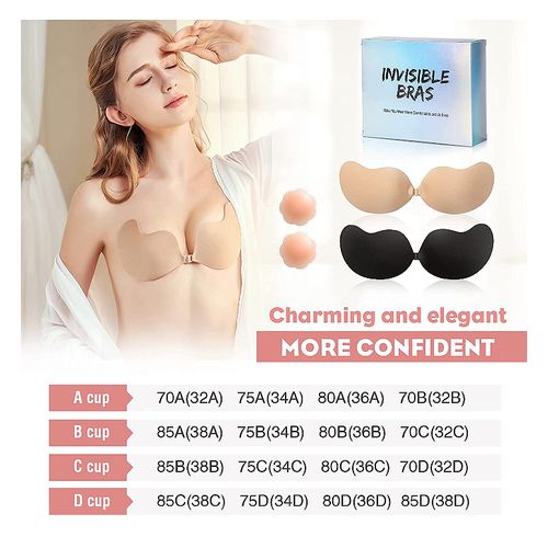 Fashion Woman Women Lady Ladies Silicone Invisible Pushup Sticky