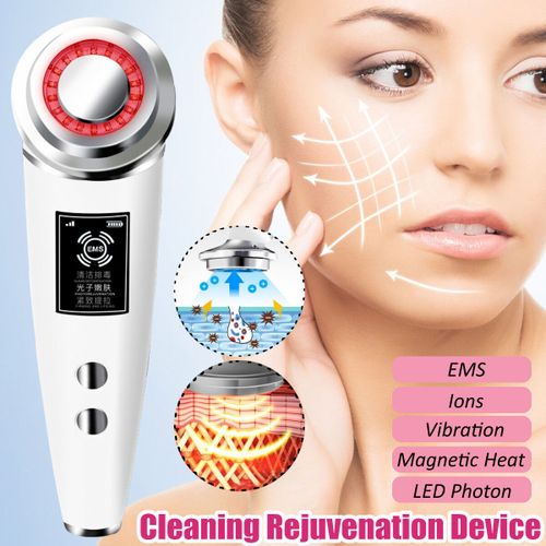 Generic Electric Current Ion Beauty Electric Facial Instrument Cleansing  Brush Lifting Firming Skin Care Face Massager Device