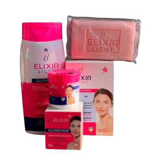 elixir light glutathione dark spot remover ELIXIR LIGHT glutathione cream,lotion and serum.. available now.. no  parabens and hydroquinion#254sandra #follow #tiktok #brightenig #lotion  #beautytips #plug #fyb #foryou main image 1