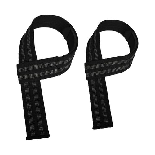  Lifting Straps (1 Pair) - Padded Wrist Support Wraps - for  Powerlifting, Bodybuilding, Gym Workout, Strength Training, Deadlifts &  Fitness Workout (Black) : Sports & Outdoors