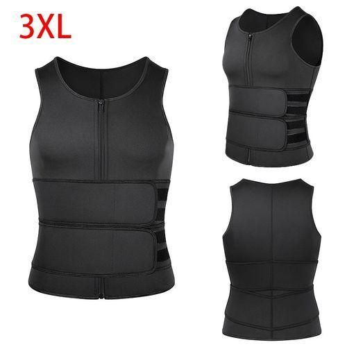 Generic Men Body Shaper Sauna Vest Waist Trainer Double Belt Sweat Shirt Corset Top Abdomen Slimming Shapewear Fat Burn Fitness Top3XL Jumia Nigeria