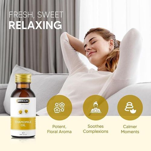 product_image_name-Hemani-Cold Pressed CHAMOMILE Oil – 100% Natural Soothing & Healing Oil for Skin, Hair & Body- ORIGINAL-6