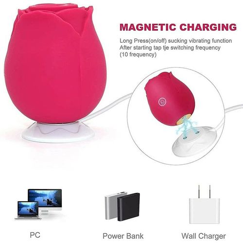 product_image_name-Generic-Rechargeable Rose Vibrator Vagina Clitoris Sucker-4