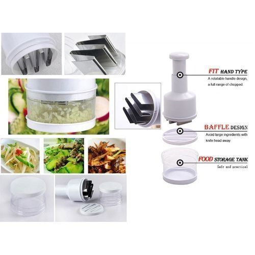 Pressing Vegetable Garlic Onion Food Chopper Cutter Slicer Peeler Dicer