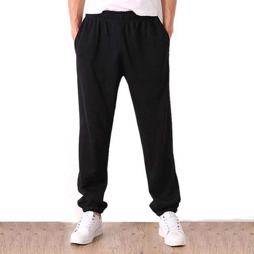 Generic Men Plus Size Pants 6xl Solid Baggy Loose Elastic Pants