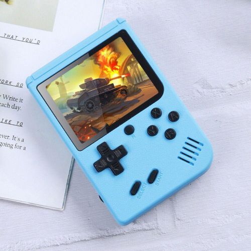 Generic  Mini Retro Portable Handheld Game Console Game Box Plus - 500 Games - Blue - image 2