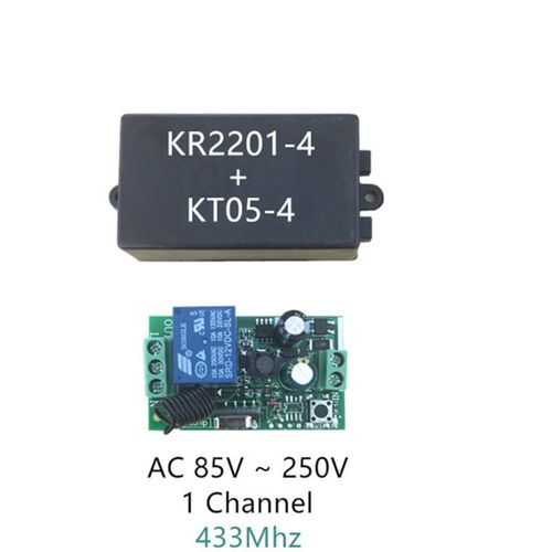Generic AC 220V 1CH RF 433MHz Wireless Remote Control Switch Module ...