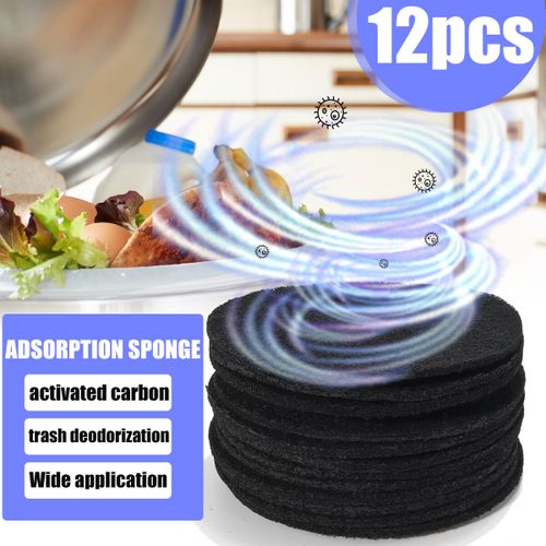 12 Pieces Activated Carbon Filters Compost Bin Filters