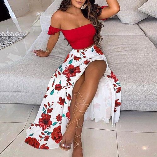 Women's summer skirt sets cheap