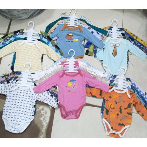 Generic 5 packs of quality baby long sleeve bodysuit