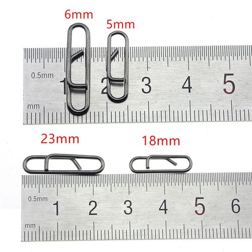 Generic 50pcs High Strength Fishing Clips Stainless Steel