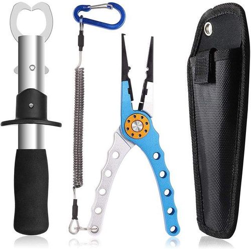 Fishing Tool Kit, Fish Gripper with Scale, Muti-Function Fishing Pliers -  Fishing