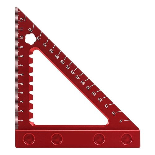 6 Sided Ruler + Triangle Ruler 10 Contour Gauge Duplicator With 6