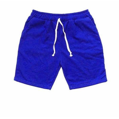 Fashion Casual Plain Royal Blue Short For Men And Women