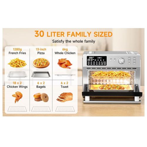 product_image_name-VOSCOS-Air Fryer Oven 30L - 1800w-7