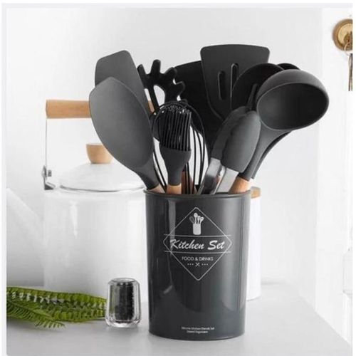 Generic 12PCS Silicon Non-Stick Cooking Spoon Set
