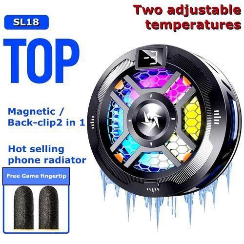 Generic RGB Magnetic Semiconductor Radiator Cooling Mobile Phones Cooler - image 2