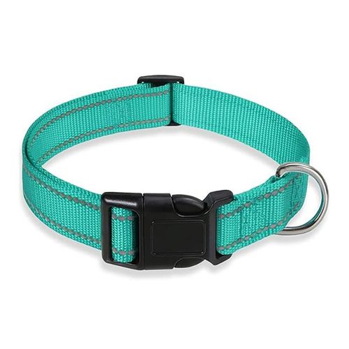 Generic Adjustable Pet Collar & Leash Set - 2Pcs Reflective Nylon Night Safety Dog Rope (Pink M) - image 8