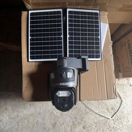 Quality UBox Dual lens with Dual panel 4g Solar ptz camera