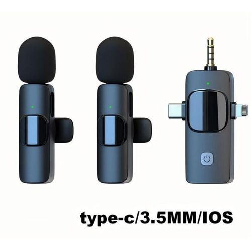 product_image_name-Generic-Dual Wireless Lavalier Microphone TYPE-C Android Phones IPhone + IOS Adapter-1