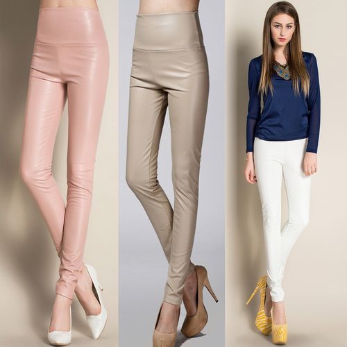 Fashion On Sale Autumn Winter Women Ladies Warm Legging Leather Pants Female  Hot Pants