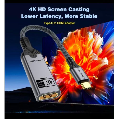 Generic Type-C to HDMI Converter Adapter Cable - 4K@60Hz Video Transmission - image 3