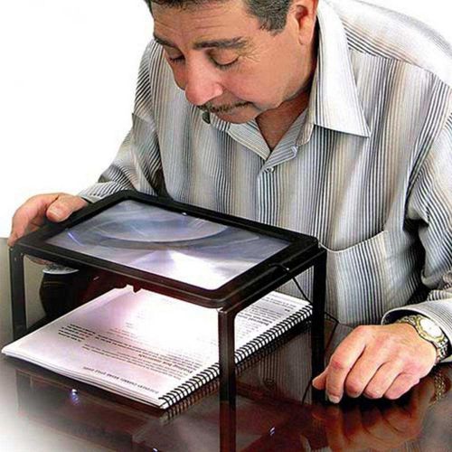With Light Sewing Magnifying Glass Giant Magnifier Hands Free
