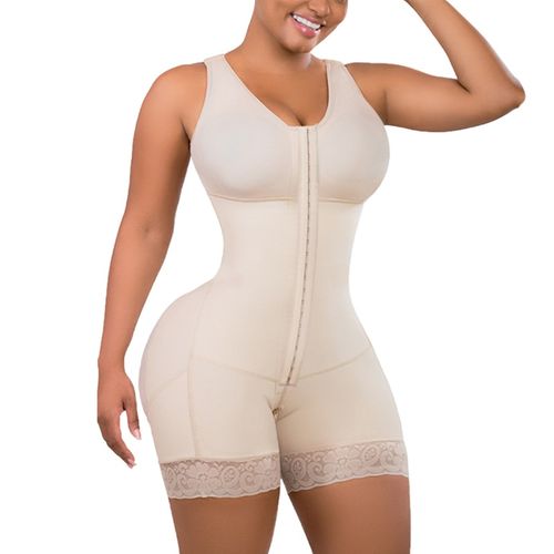 Women's Open Bust Adjustable Shoulder Strap Corset Garment Abdomen Control  Waist Trainer Bodysuit Skims Fajas Colombianas