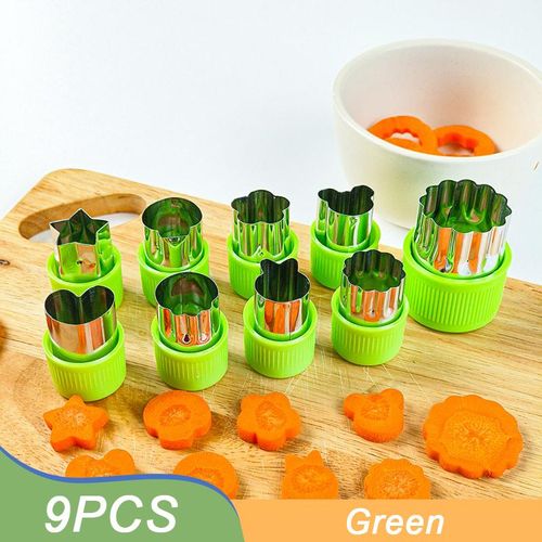 12Pcs Vegetable Cutter Shapes, Stainless Steel Durable DIY Fruit Cookie  Stamp Cake Food Cutting Mold Kitchen Tool