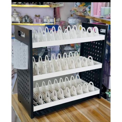 Generic 3-Tier Plate Storage & Dish Drying Rack