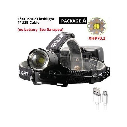 Generic 3000000LM The Most Powerful XHP70.2 LED Headlamp Yellow