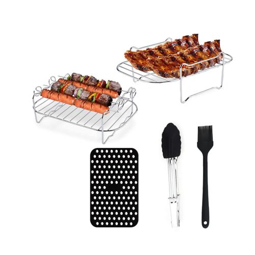 915 Generation Stainless Steel Steamer Roasting Rack Air Fryer Accessories  Cooking Grill Racks for Ninja Instant Vortex Philips