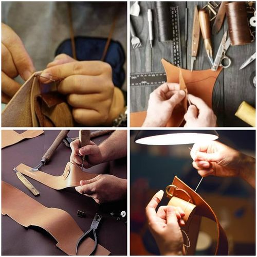 Generic Leathercraft Tools Kit Professional Hand Sewing Saddle