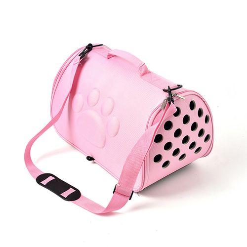 Generic Medium/Large Pet Carrier Bag Portable Cat Handbag Shoulder Bag  Travel Carrier Pink L