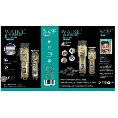 Generic WAIKIL 2 IN 1  Rechargeable Hair Clipper & Trimmer kit