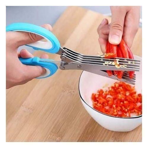 product_image_name-Generic-Multifunctional 5 Layers Vegetable Cutting Scissors-2
