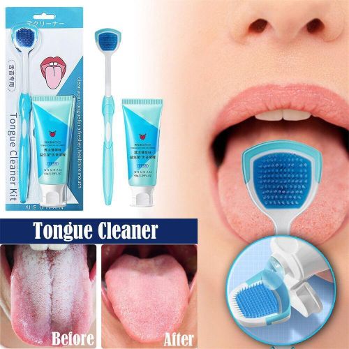 product_image_name-Generic-Tongue Cleaning Kit Mint Gel & Brush for Fresh Breath, Oral Hygiene-5