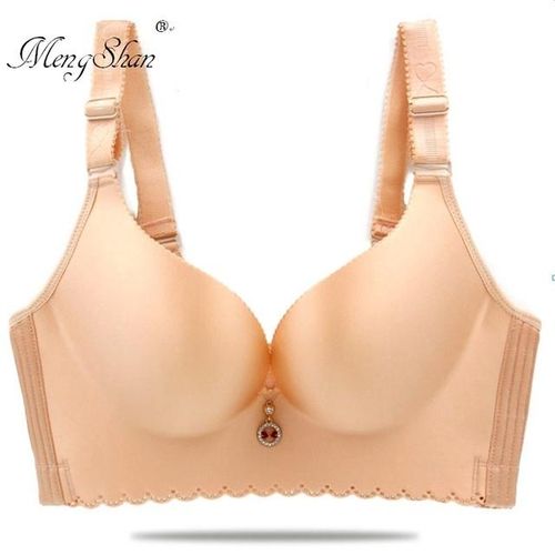Generic Big Size Bra Smooth Abcdef Large Code Oversize Bra Fatten Up And  Fattened Up To 200 Kg Sexy Bra With Thin Cotton Cup With Steel
