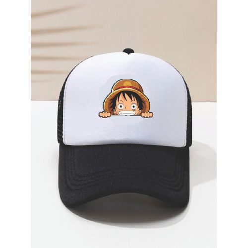 Mauton White and black Luffy KOP Trucker's facecap
