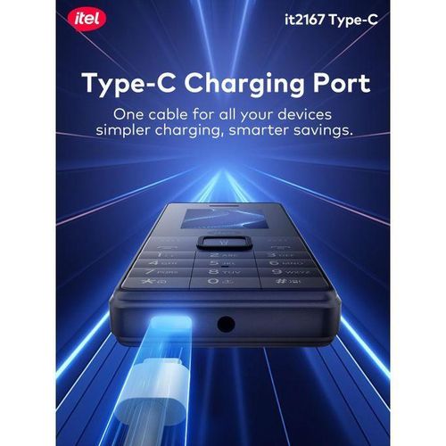 product_image_name-itel-It2167 Type-C Wireless FM 1'7 inch Display 1000mah Torch Black-2