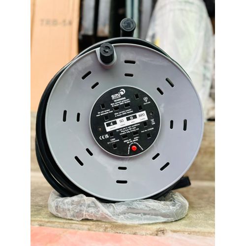 Generic SMJ Heavy-Duty Extension Cable Reel (50m / 4-Way Power Extension Reel)