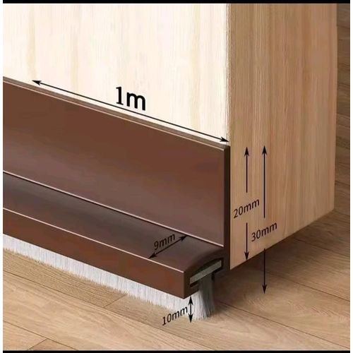 product_image_name-Generic-Pvc door buttom gap filler sealed brush foldable -4