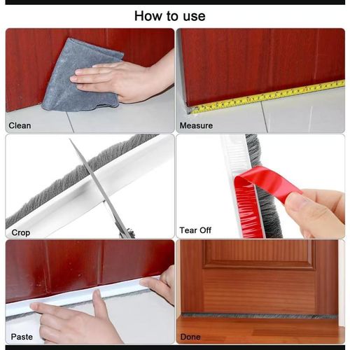 product_image_name-Generic-Pvc door buttom gap filler sealed brush foldable -5