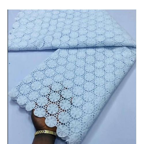 product_image_name-Fashion-Quality Guipure Cord Lace With Sequins -White- 5 Yards-2