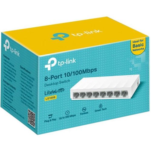 TP-LINK 8 Port 10/100Mbps Desktop Switch TL-SF1008D