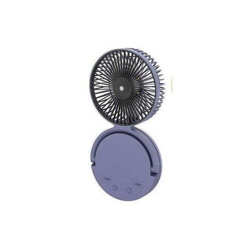 Generic  8000mAh Rechargeable Rotating Fan With LED Light and phoneholder