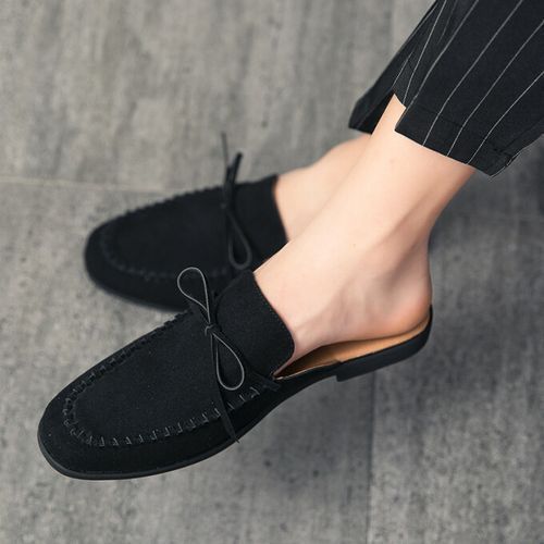 Fashion Fringed Mens Leisure Half Shoes Luxury Suede Formal Half Shoe